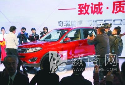 奇瑞首款SUV瑞虎5在大连整车生产基地下线 奇瑞瑞虎5大连整车生产基地下线