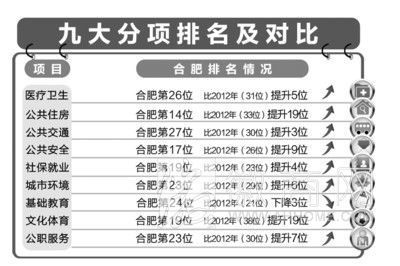 中国城市基本公共服务满意度 合肥排名
