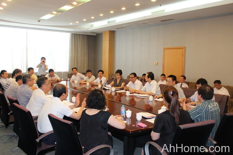 安徽省皖江办 上海市委来皖调研考察座谈会