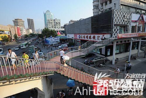 三孝口人行天桥拆除 合肥三孝口人行天桥