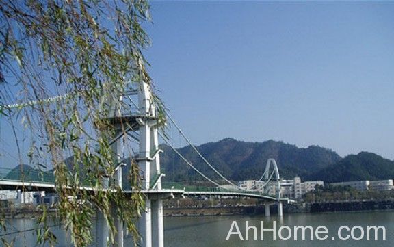 黄山市观光索桥“质量门” 黄山市观光索桥全貌