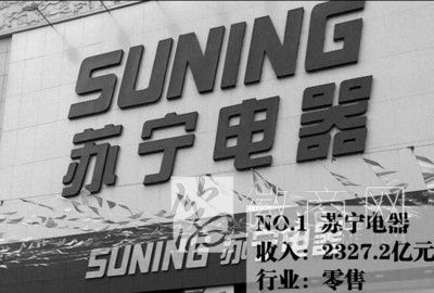 三家<a href='display.asp?id=12270' target='_blank'>皖企</a>入选2013中国民企500强 苏宁在2013中国民企500强中排名第一