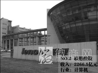 三家<a href='display.asp?id=12270' target='_blank'>皖企</a>入选2013中国民企500强 联想在2013中国民企500强中排名第二