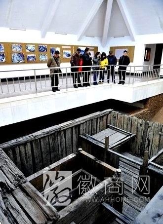 巢湖放王岗汉墓遗址 汉墓原址展厅