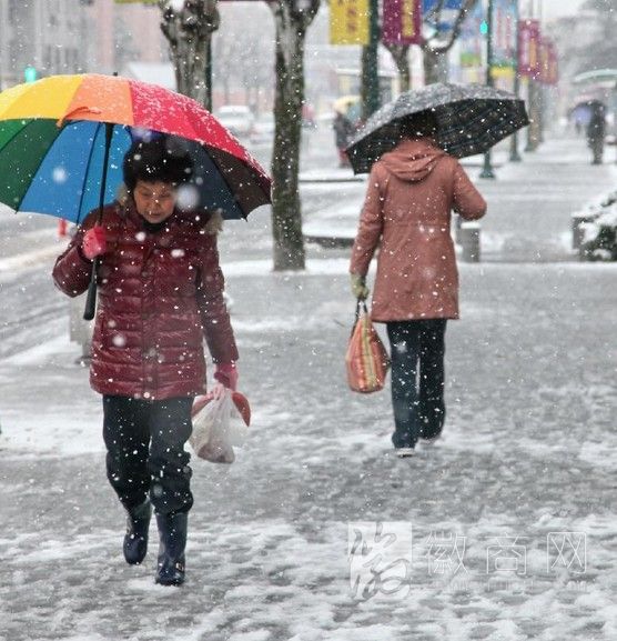 2014年合肥第一场雪 合肥降雪
