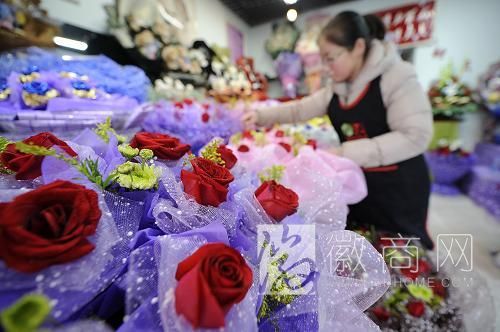 安徽网友爱鲜花胜于元宵 情人节