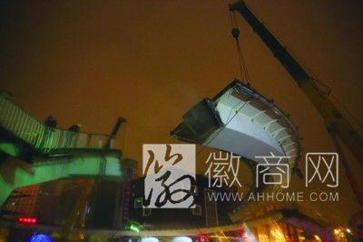 合肥三孝口天桥 施工现场