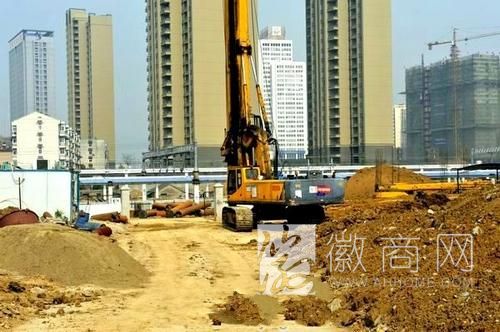 合肥火车西站施工现场