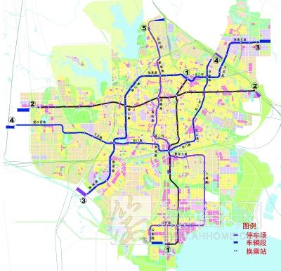 今年合肥将陆续开建三条轨道交通线 5条地铁线路公布