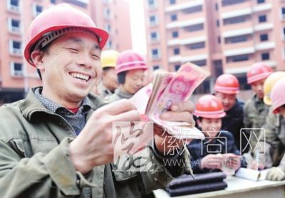 安徽农民工收入 农民工工资