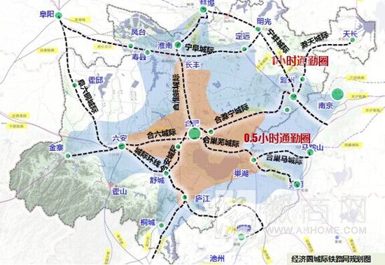 <a href='display.asp?id=14068' target='_blank'>合肥经济</a>圈城镇体系规划现雏形 1小时<a href='display.asp?id=12043' target='_blank'>城际铁路</a>网将落实