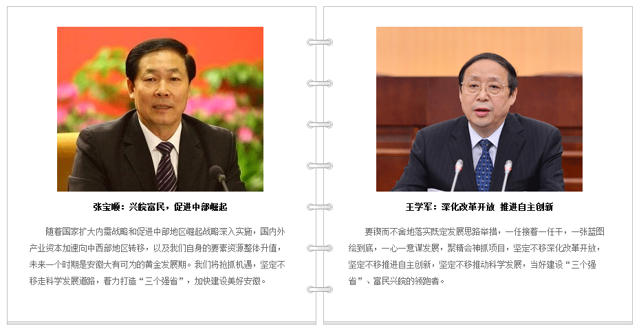 三个强省战略   共建美好安徽