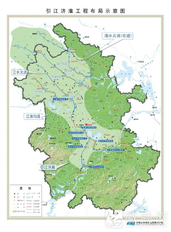 国务院批准<a href='display.asp?id=8359'  target='_blank'>引江济淮</a>工程 惠及安徽12市和河南2市