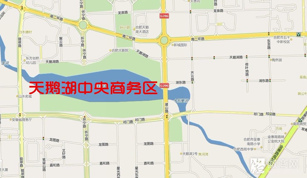 天鹅湖商圈图