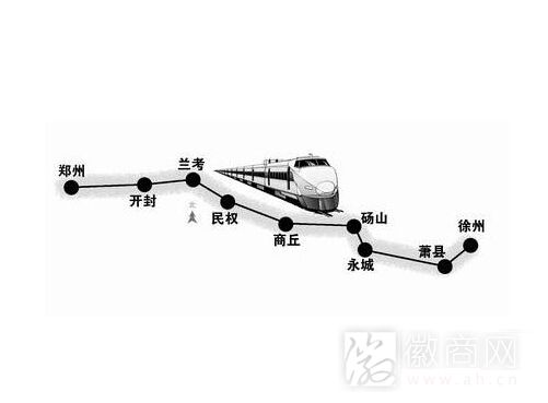 郑徐<a href='display.asp?id=14235'  target='_blank'>高铁</a>线路图
